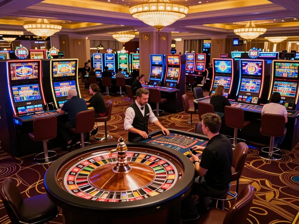 Players enjoying an exciting game of roulette at 789bet luxury casino, celebrating wins amidst vibrant atmosphere.
