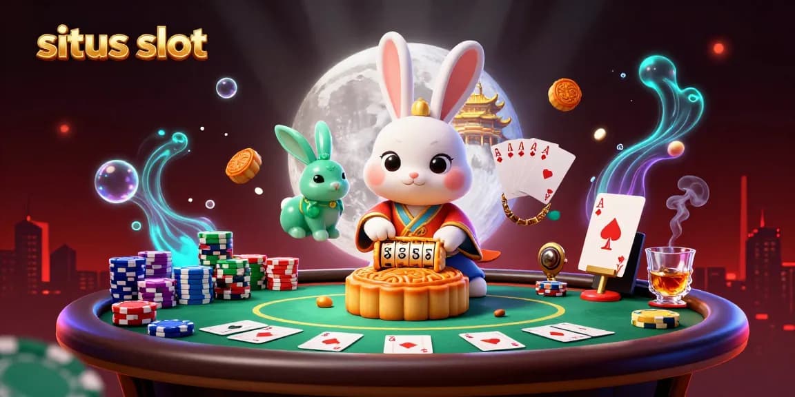 Menangkan jackpot situs slot dengan putaran slot yang bercahaya di bulan.