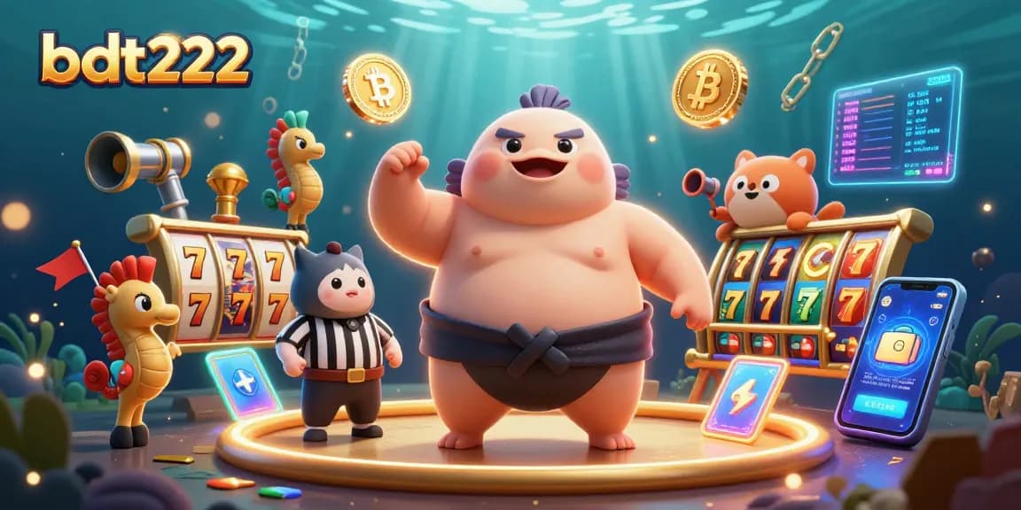 Engage with bdt222's exciting slot reels and underwater games with colorful characters.