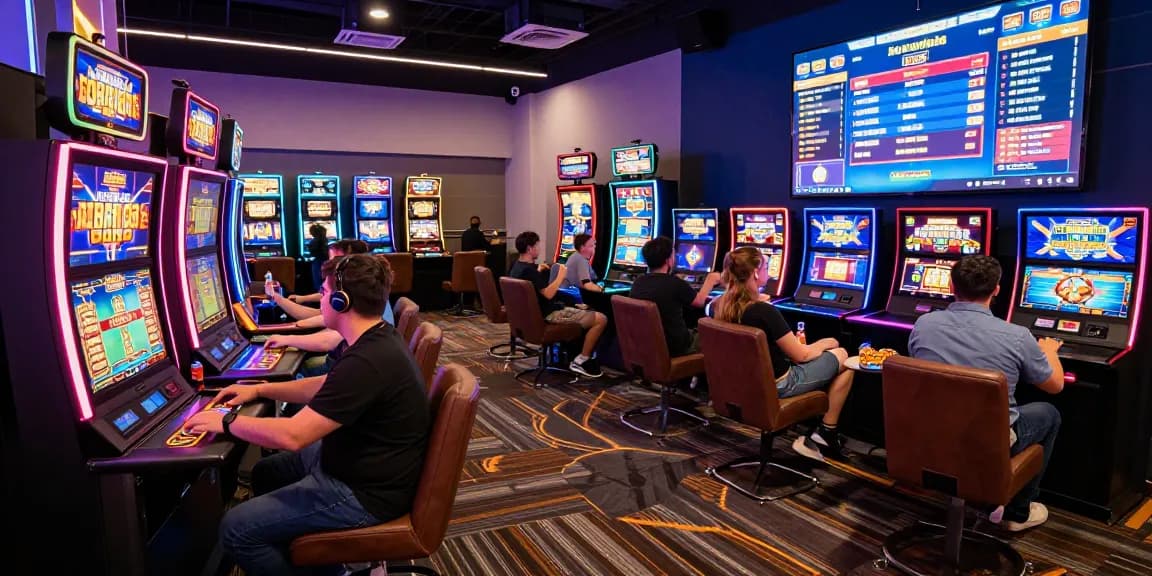 Players enjoying diverse games at GO99 online casino, showcasing vibrant atmosphere and interactive gaming.