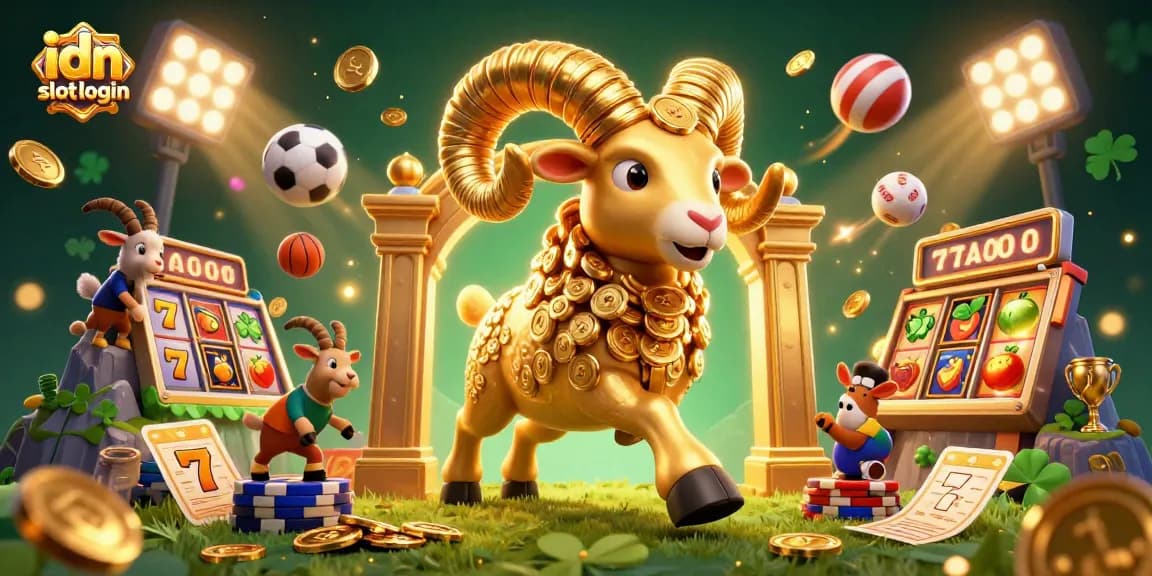 Menangkan permainan di idn slot login dengan jackpot slot berkelas dan simbol keberuntungan.