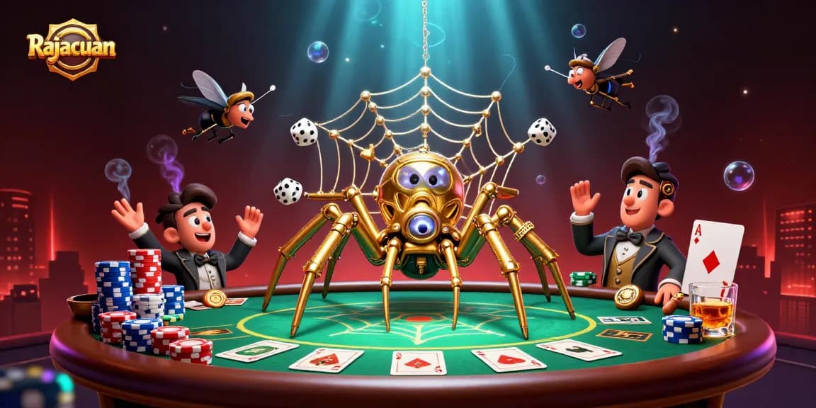 Permainan Rajacuan membawa keberuntungan dengan laba tinggi di meja poker yang glamor.