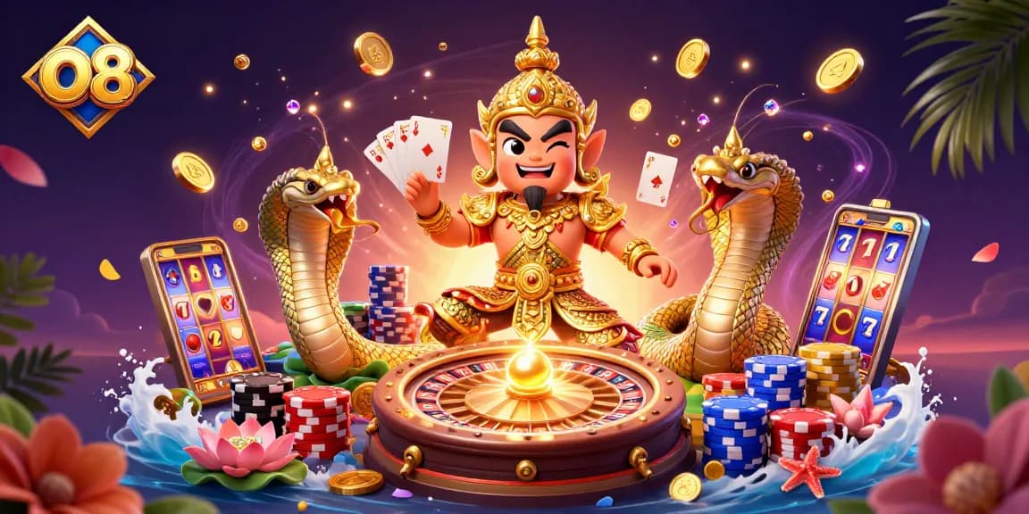 o8 unveils captivating 3D casino visuals showcasing vibrant characters and dynamic gaming actions.