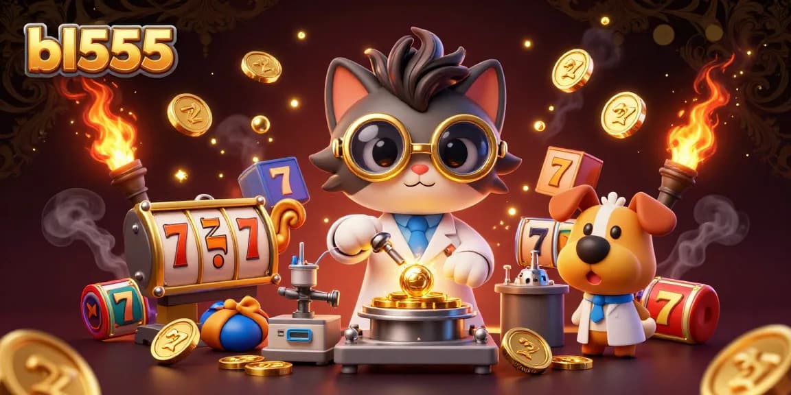 Engage with exhilarating jackpots at bl555 while activating lucky 7s amidst gold coins and sparks.