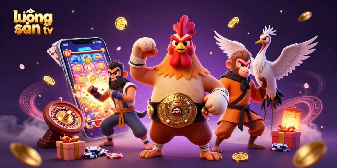 Bet on exciting matches with lương sơn tv featuring vibrant gaming elements and characters.