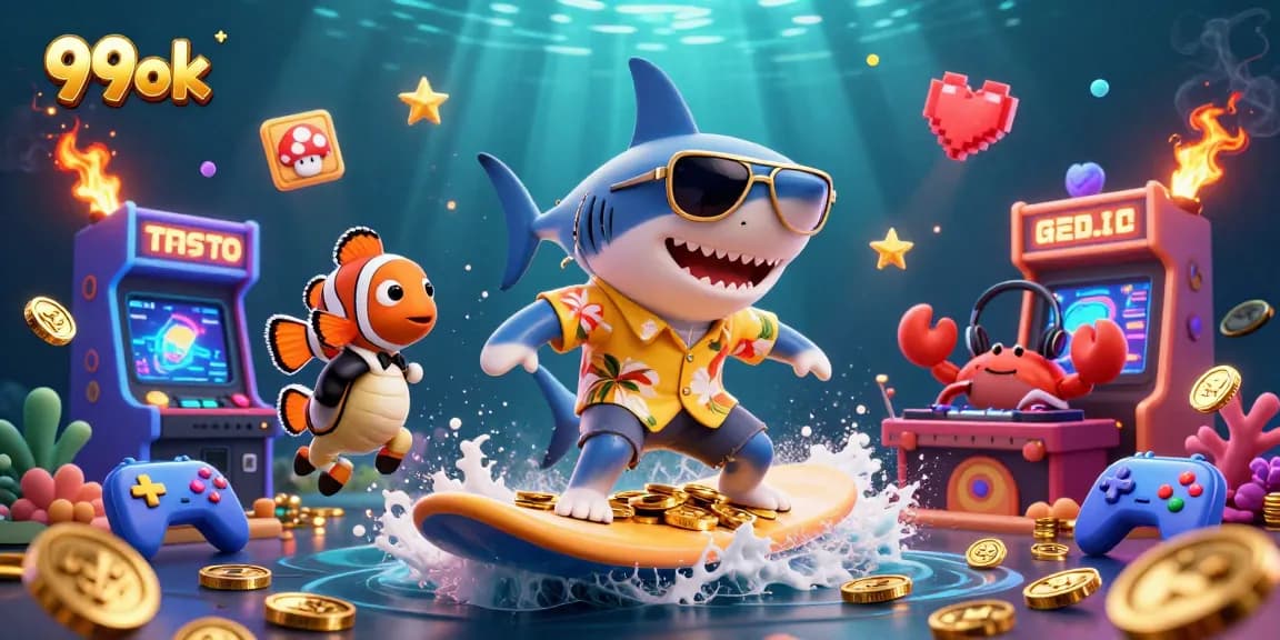 Win big at 99ok with an exciting underwater casino adventure featuring colorful characters.