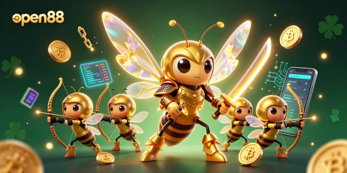 Experience thrilling gameplay at open88 with vibrant casino elements, showcasing 3D cartoon art.