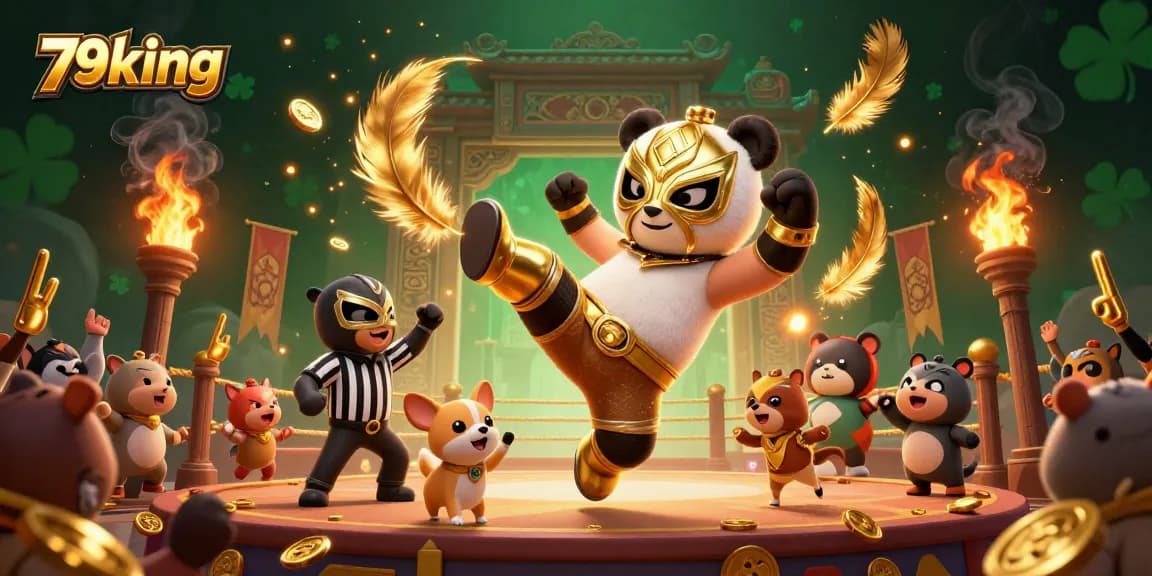 Experience dynamic sports betting action with 79king's exciting 3D casino scene featuring wild animal fans.