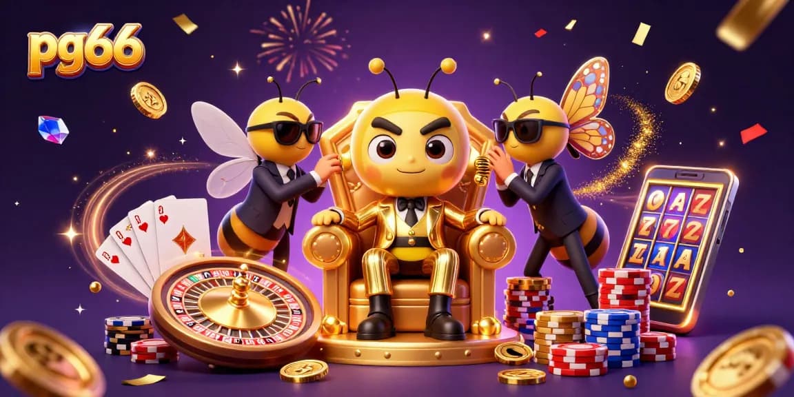 Spin the reels and win big with pg66 in a vibrant, action-packed casino scene.