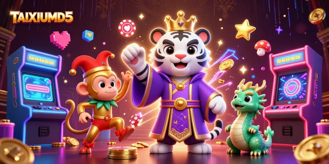 Engage in thrilling gameplay with TAIXIUMD5's dynamic characters and casino elements.