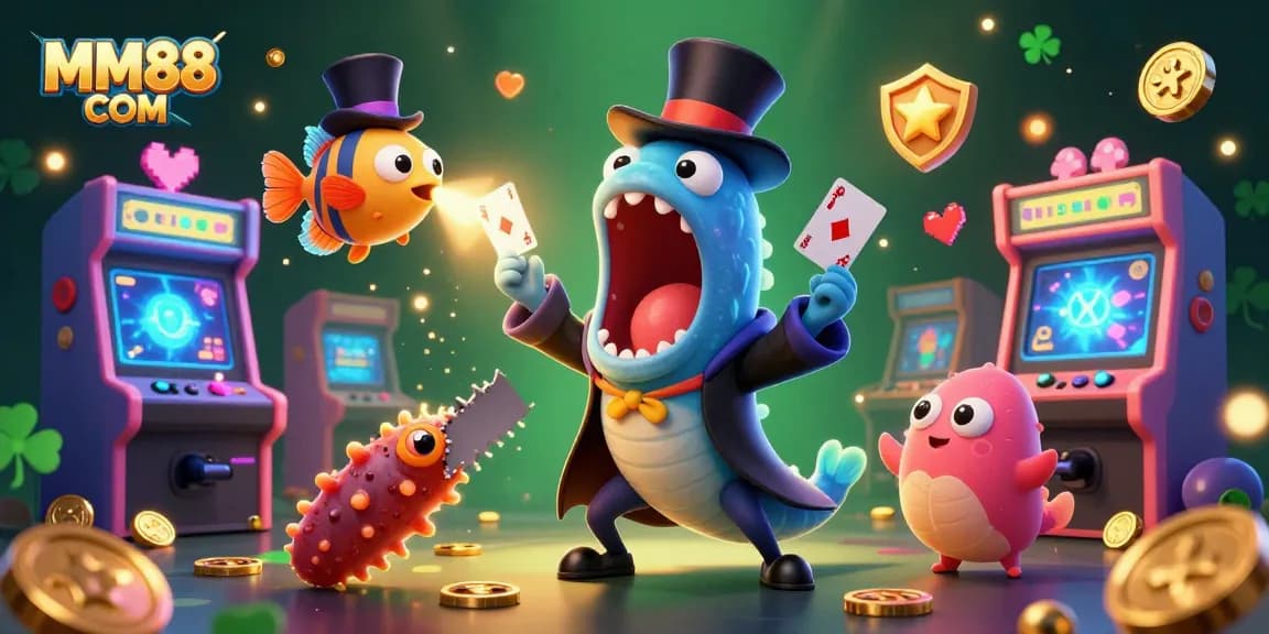 Experience thrilling gameplay at MM88 COM with vibrant visuals and captivating characters in a dynamic casino setting.