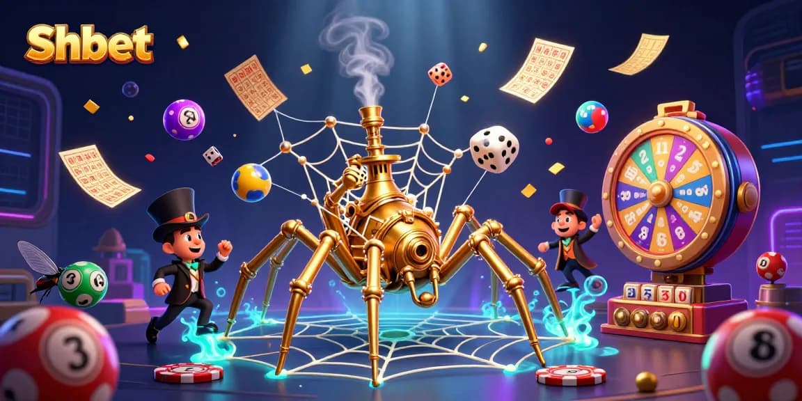 Experience Shbet's vibrant gaming adventure in a rich, dynamic 3D casino environment.