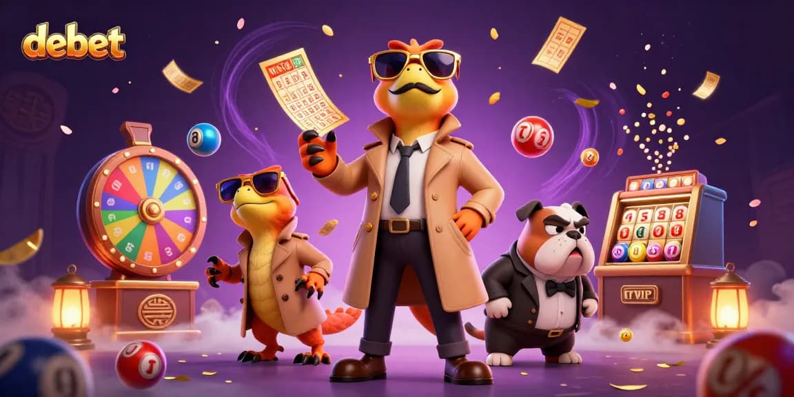 debet: raptors in a trench coat attempting VIP entry, with lottery elements and vibrant effects