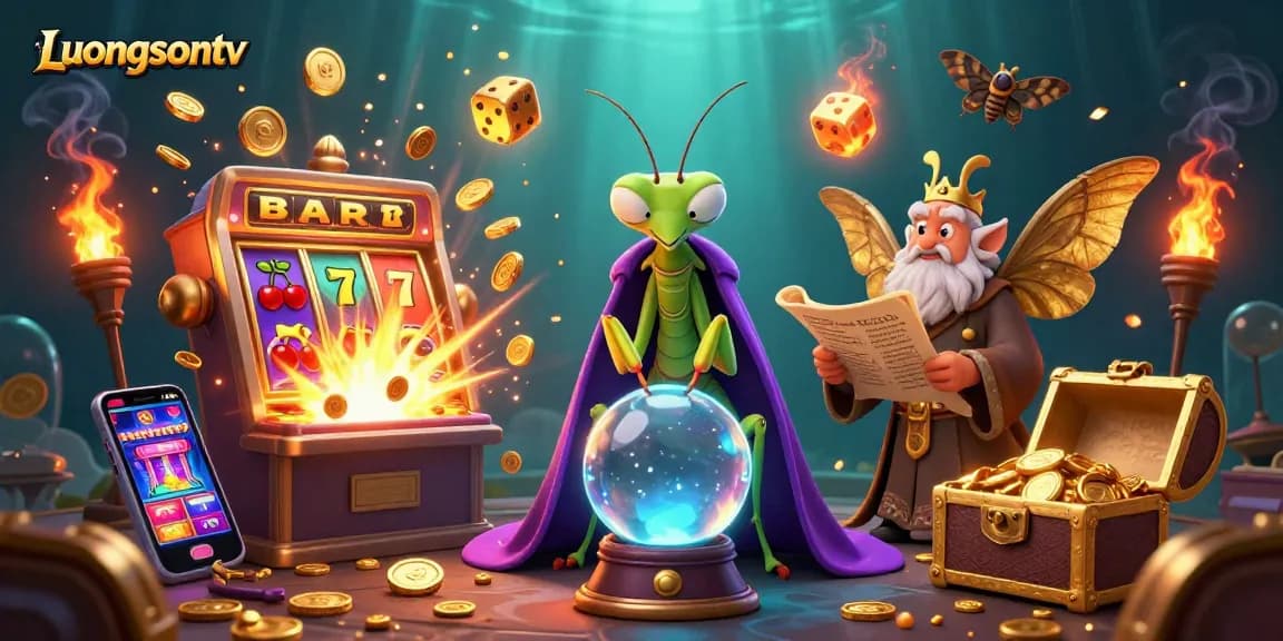 Experience thrilling moments at Luongsontv with vibrant 3D casino elements and captivating characters.