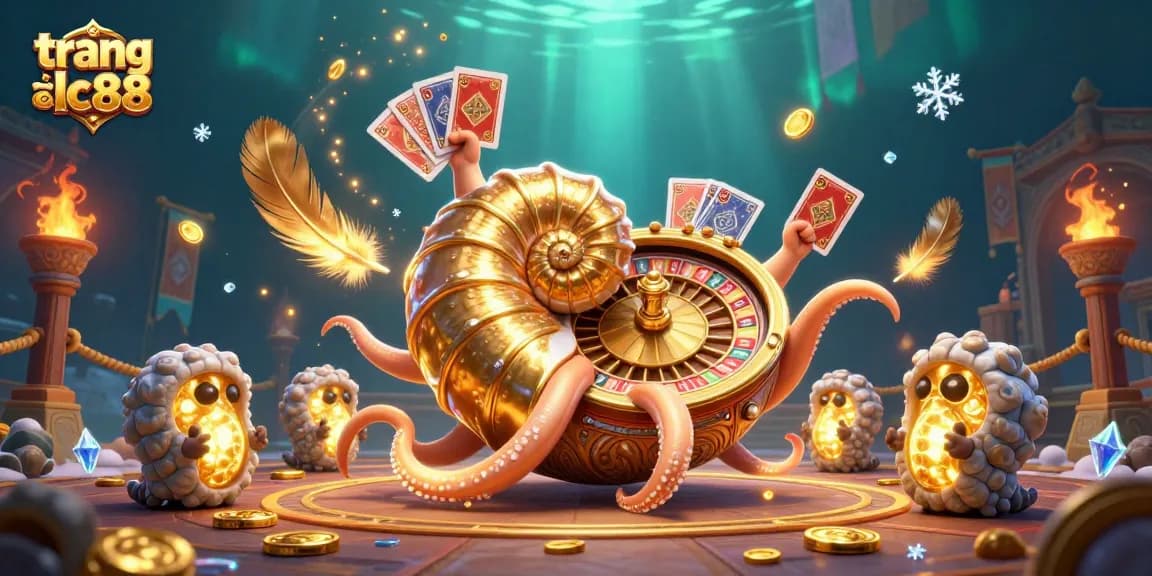 Engage in the exciting world of trang chu lc88 with games around a giant nautilus roulette wheel.