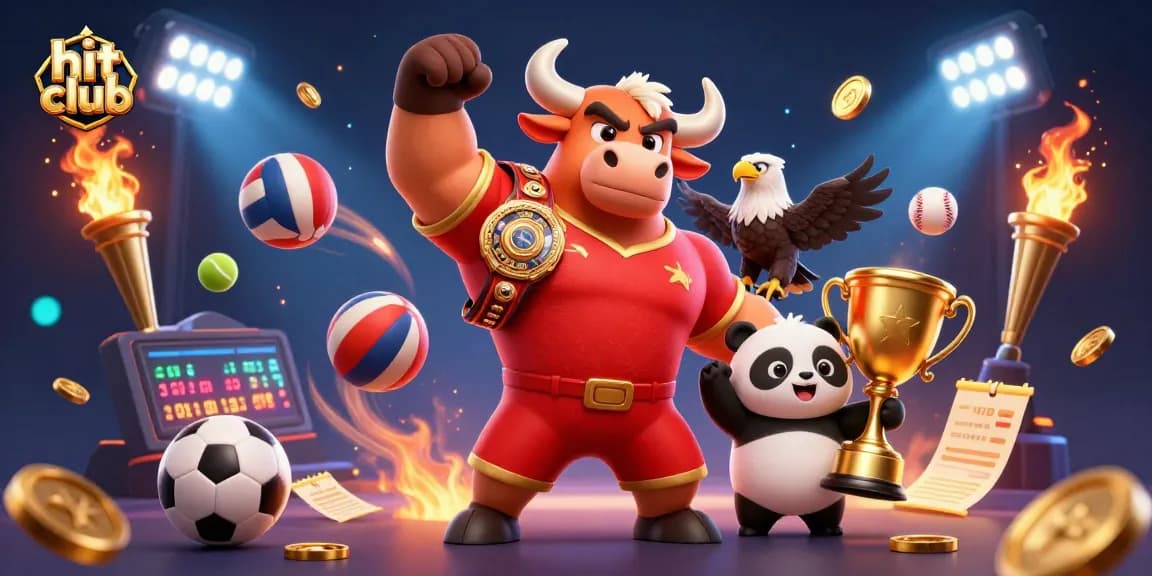 Celebrate winning at hit club with a dynamic 3D gaming scene filled with action!