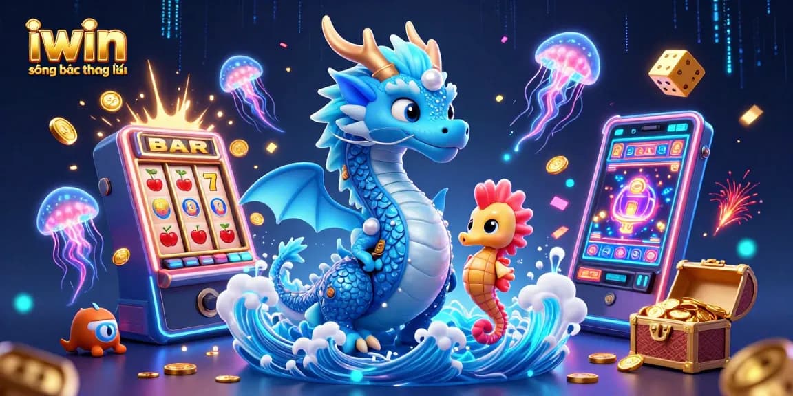 Experience excitement at iwin sòng bạc thượng lưu with a magical illustration of casino adventures.