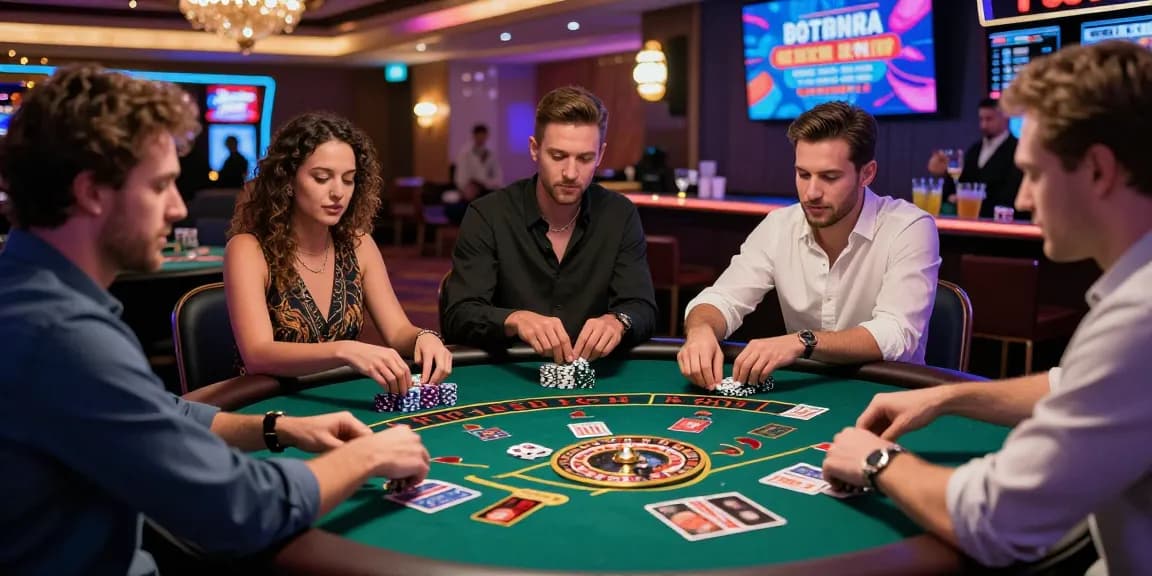 Players enjoying the vibrant atmosphere at a credit card casino, exploring games and promotions from dea.org.uk.