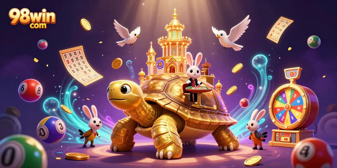 Experience thrilling gameplay with 98win com's vibrant casino adventures featuring a rabbit dealer.