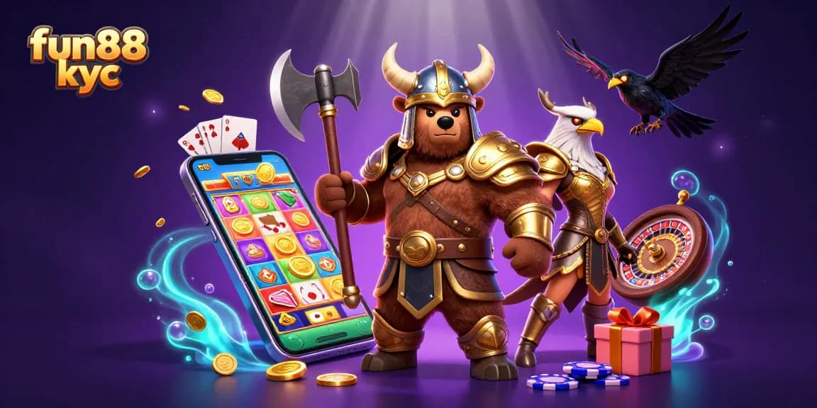 Trải nghiệm cá cược hấp dẫn với fun88 kyc qua hình ảnh động 3D đầy màu sắc và chi tiết.