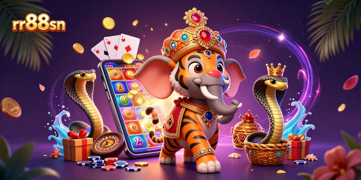 Join the excitement at rr88sn with a vibrant 3D carnival of gaming action in an electrifying atmosphere.