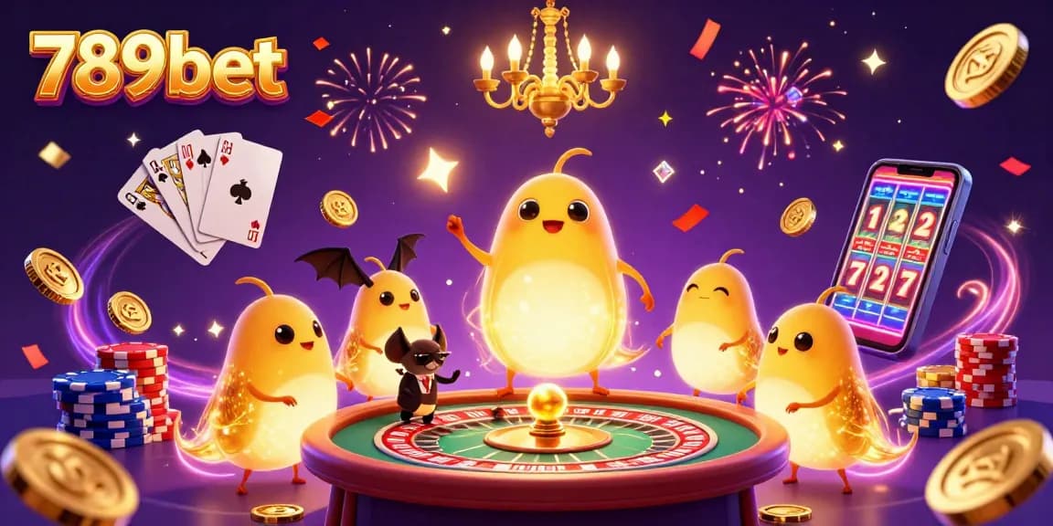 Experience thrilling gameplay at 789bet with vibrant glowworms lighting up the casino scene.