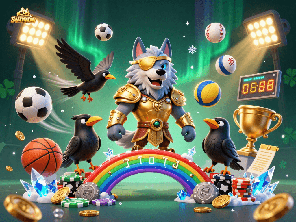 Unleash winning strategies with sunwin's exciting colorful casino scene featuring unique Norse characters.