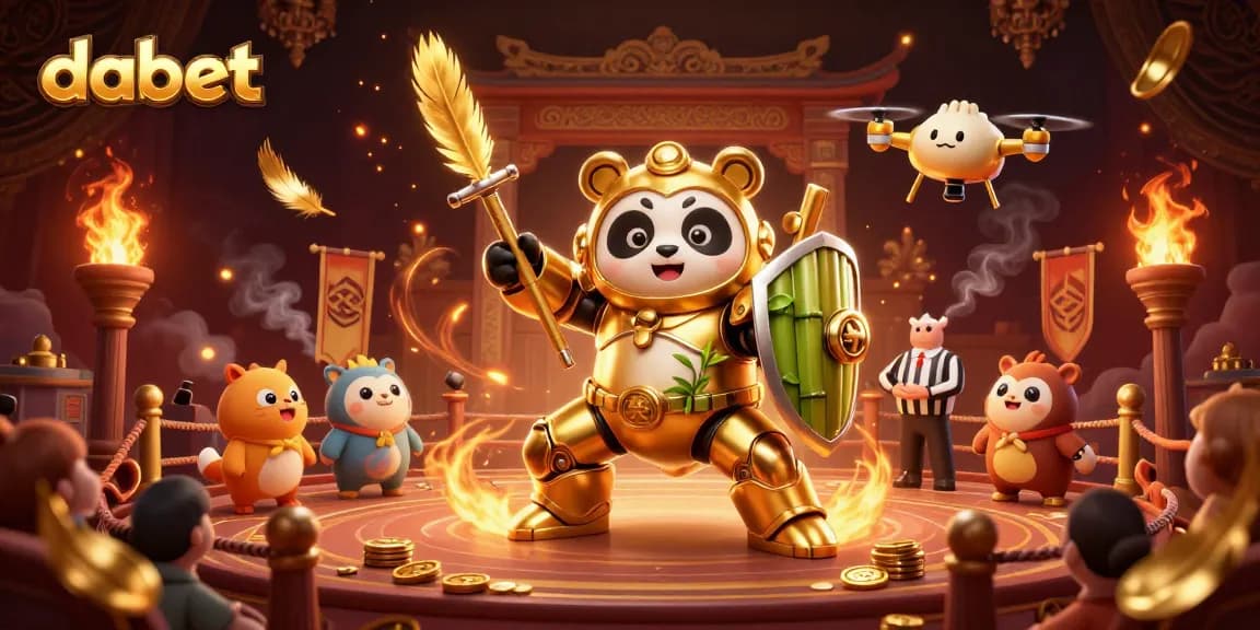 Experience thrilling gaming action at dabet with a dynamic 3D casino illustration showcasing the excitement of gambling.