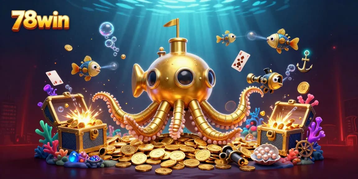 Experience thrilling games at 78win with a vibrant underwater casino adventure.