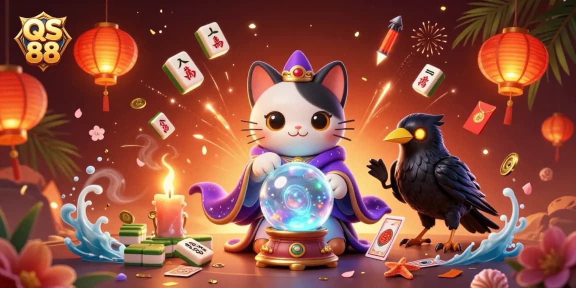 Engage with QS 88's exciting gaming scene featuring mystical characters and lucky symbols.