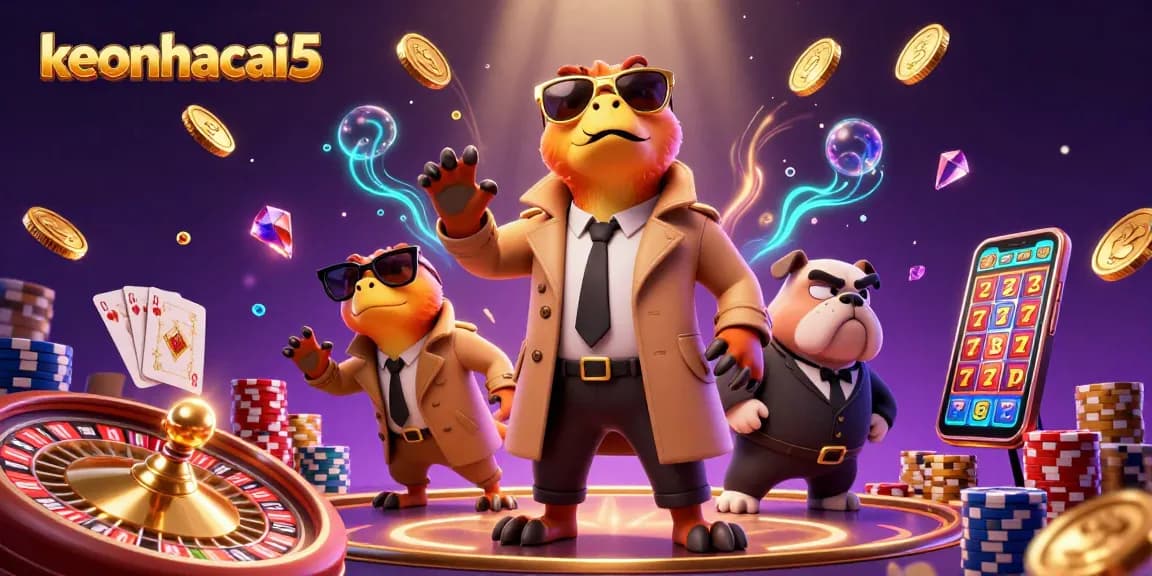 Watch the humorous scene of keonhacai5 with cartoon raptors trying to enter a VIP casino lounge.