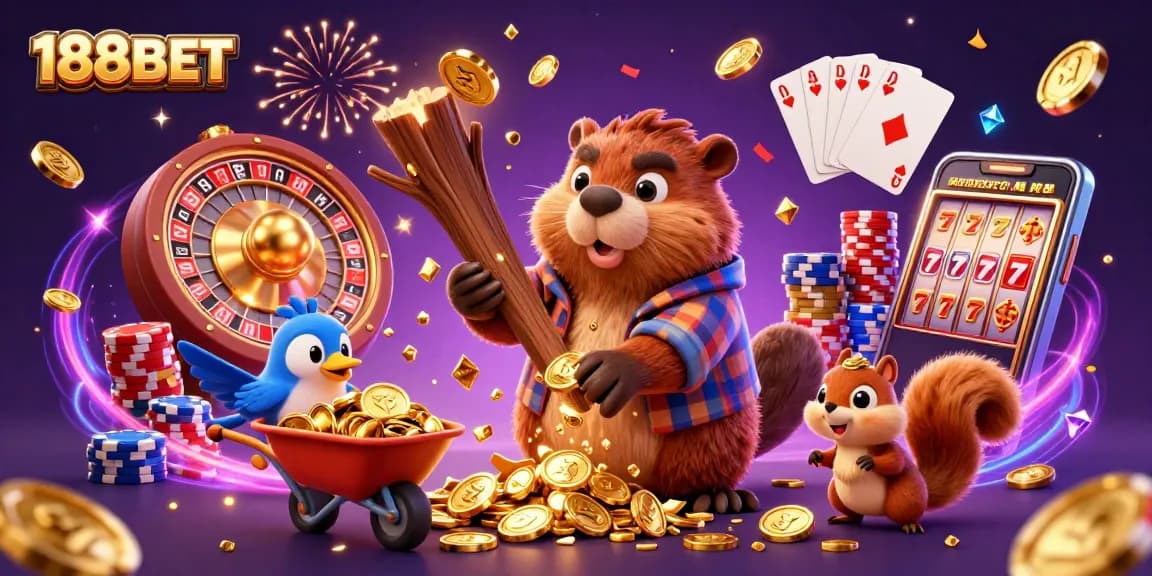 Chop down coins and enjoy the thrill with 188BET's vibrant casino adventure!