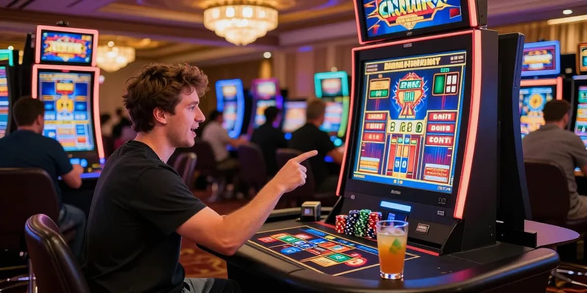 Experience the thrill at credit card casinos with vibrant gaming stations and player engagement.