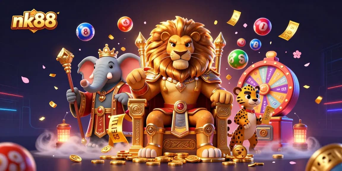 Engage in thrilling gambling experiences with nk88 amidst colorful lottery elements.