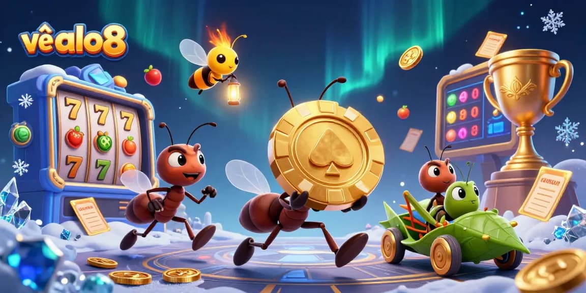 Engage with the vibrant scene in về alo8's gaming universe featuring dynamic characters and brilliant casino elements.