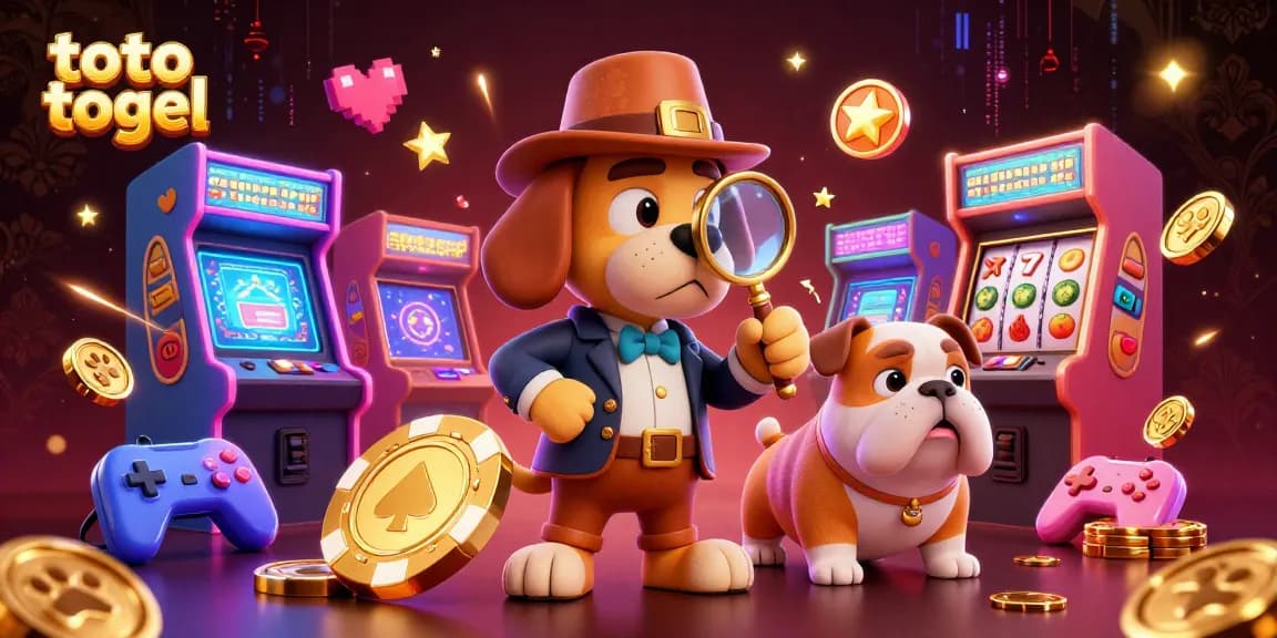 Engage in toto togel with a detective examining poker chips and treasure clues in a vibrant casino.