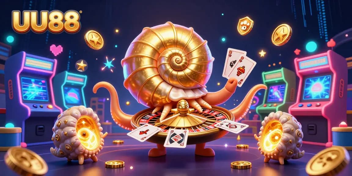 Experience the excitement of UU88 with immersive 3D gaming elements and vibrant casino visuals.