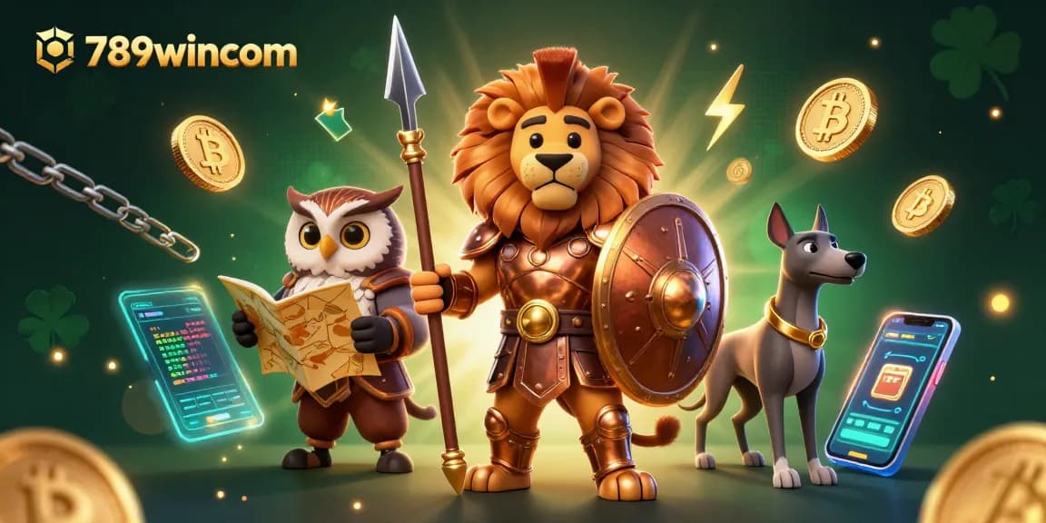 Engage in thrilling action at 789wincom with glamorous casino elements floating around a heroic trio.
