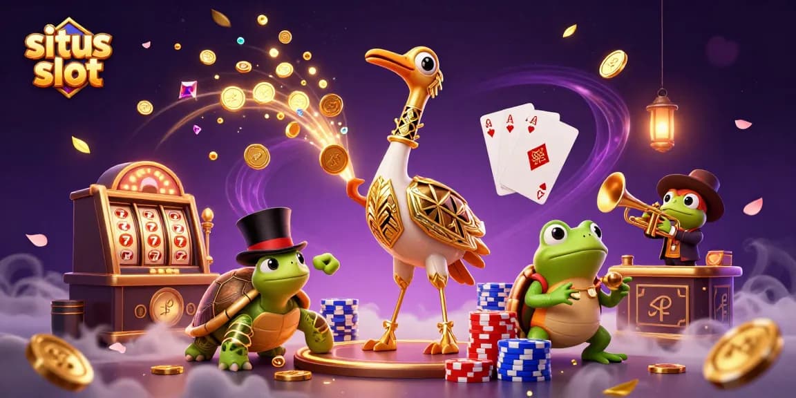Engage with situs slot action featuring vibrant characters at a casino with dynamic elements.