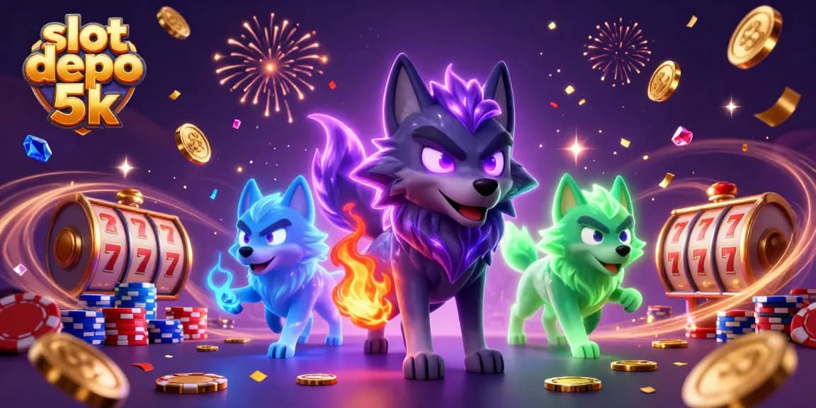 Spin the slot depo 5k reels and unlock vibrant wins amidst golden coins and ghostly wolves.