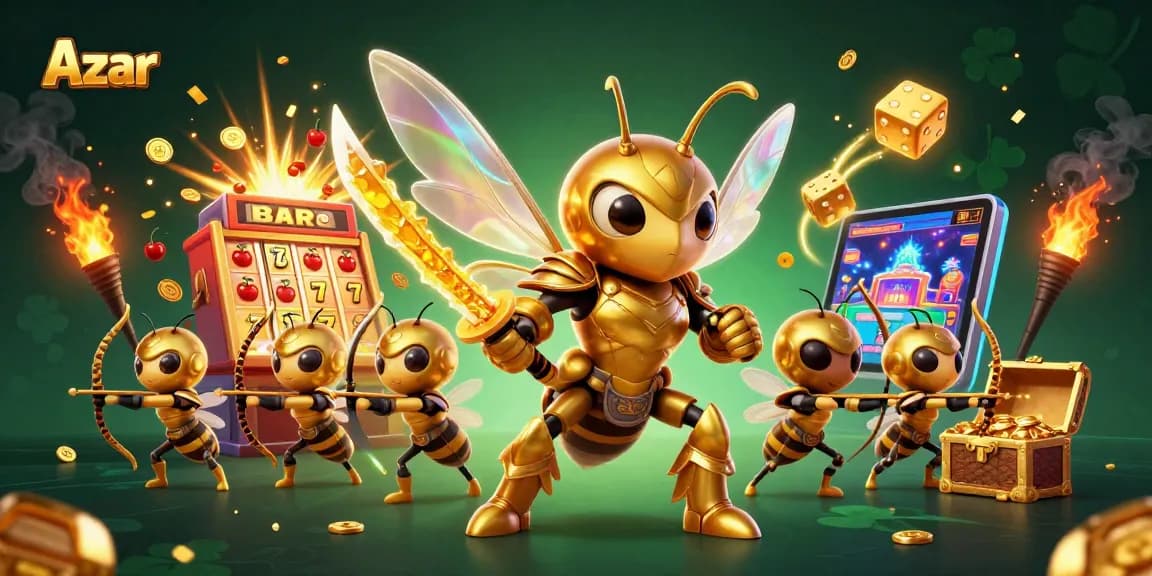 Experience thrilling jackpots with Azar in a lively video chat scene featuring dynamic casino elements.