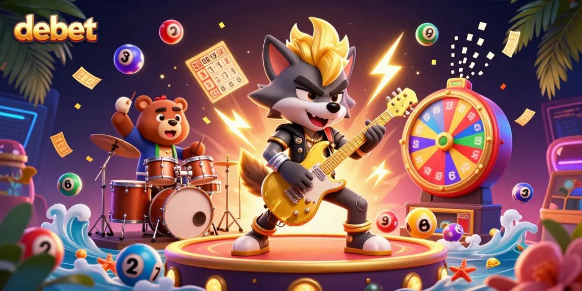 Experience exciting gameplay with debet at a vibrant casino scene filled with dynamic game elements.