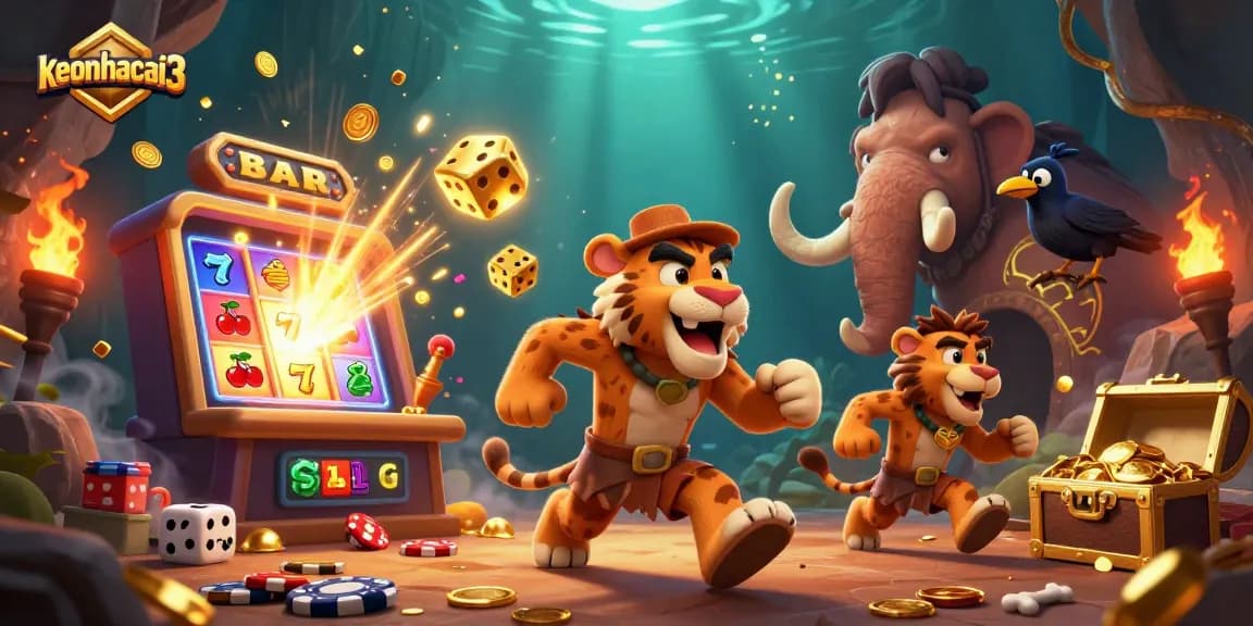 Engage in thrilling casino adventures with keonhacai3 featuring dynamic cartoon characters and rich gaming elements.
