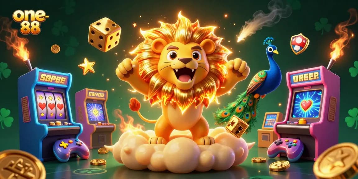 Experience the thrill of one 88 casino with golden dice and lively gameplay elements.