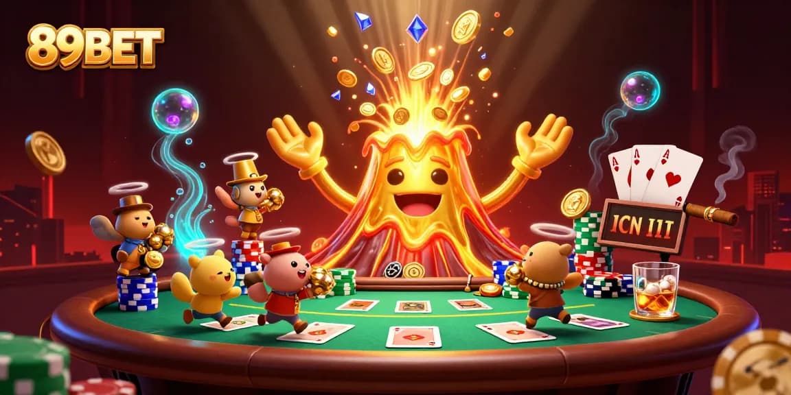Win big with 89BET's thrilling casino adventures featuring poker and treasure!