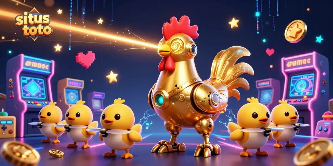 Menangkan hadiah di situs toto dengan ilustrasi animasi kasino 3D yang menggembirakan dan penuh warna.