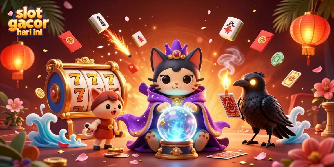 Experience thrilling gameplay with slot gacor hari ini, featuring vibrant characters and casino elements in a dynamic scene.