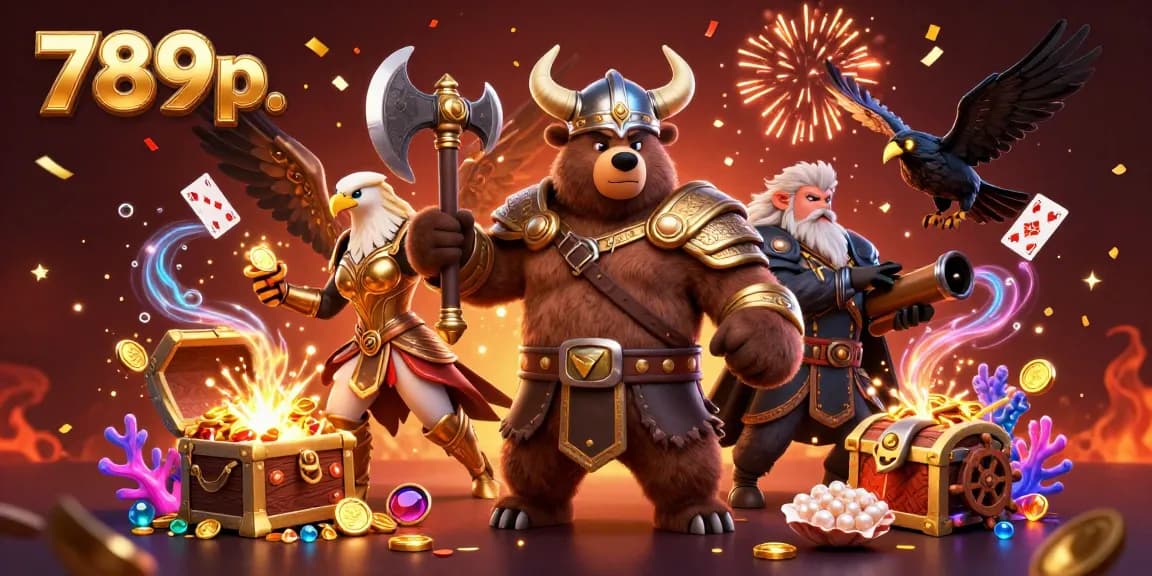 Experience the thrill at 789p with vibrant underwater treasure and gaming action.