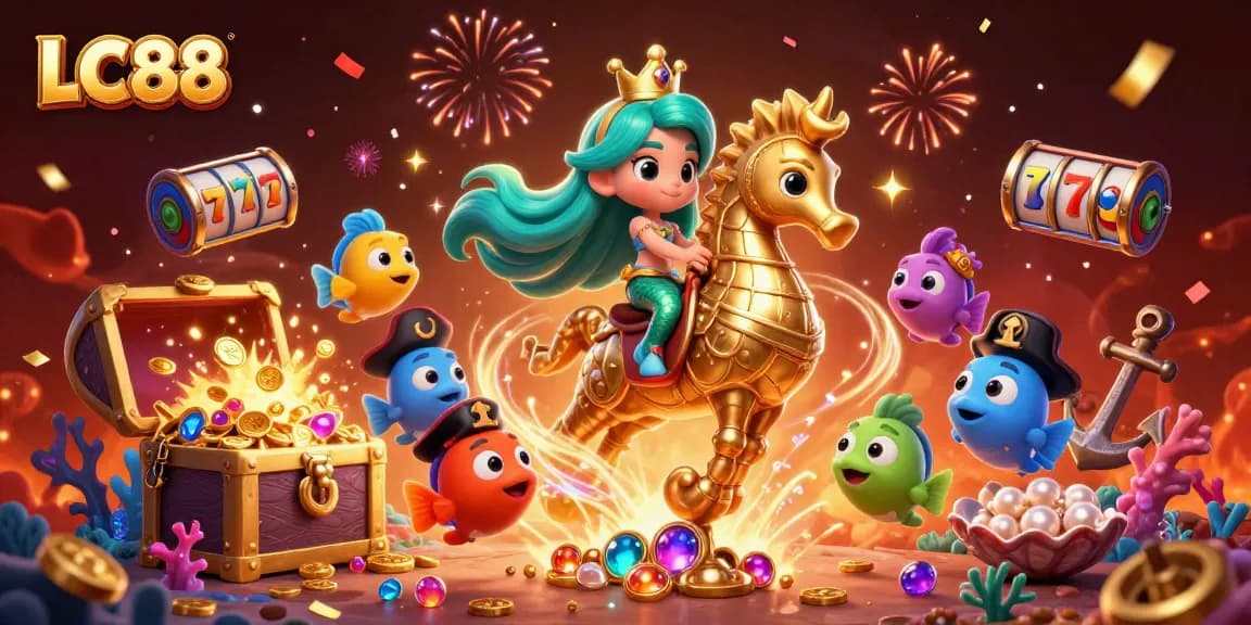 Experience thrilling gameplay at LC88 with vibrant casino-themed characters and exhilarating action.