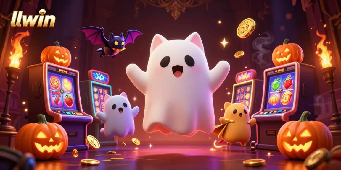 Experience thrilling slot adventures with the llwin ghost cat navigating a haunted casino
